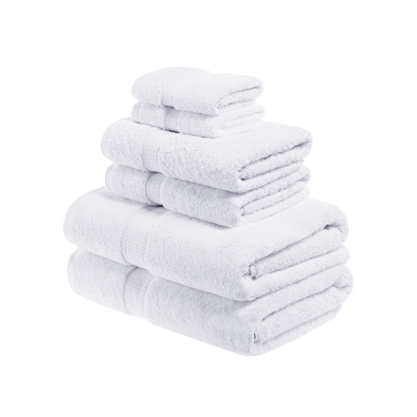 Superior Egyptian Cotton Heavyweight Solid Plush Towel Set - On