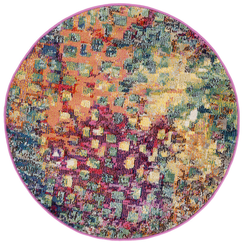 Tapis abstrait Vansickle Performance, Rond 3 pi