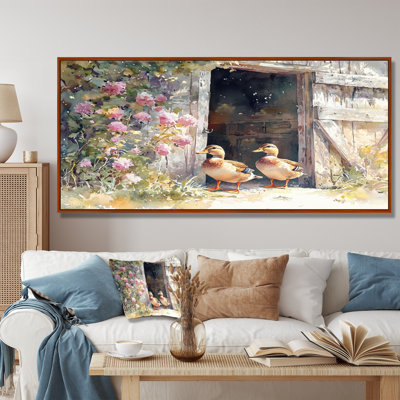 Dourch Ducks Portrait At The Farm III - Duck Wall Art Decor