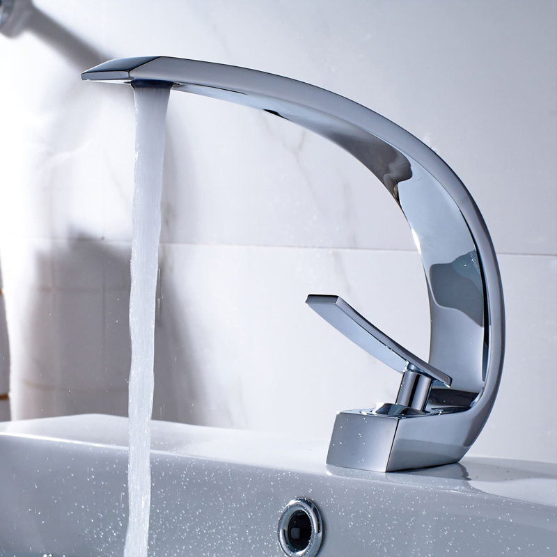 Single-Hole Single-handle Bathroom Faucet, Chrome