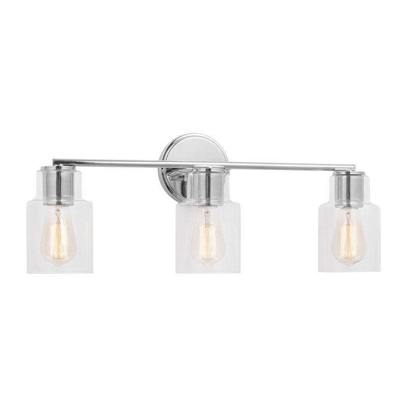 Éclairage pour coiffeuse Sayward, 3, Chrome