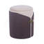 Repose-pieds deux tons avec rangement ou tabouret de coiffeuse, brun