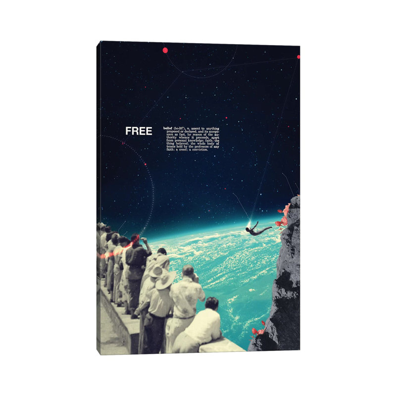 Free by Frank Moth - Print on Canvas, Wrapped Canvas, 66.04cm H x 45.72cm W x 3.81cm D
