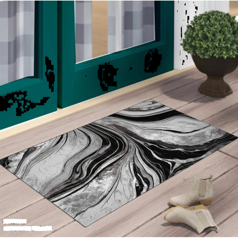 Abstract Area Rug, Rectangle 60 x 110 cm