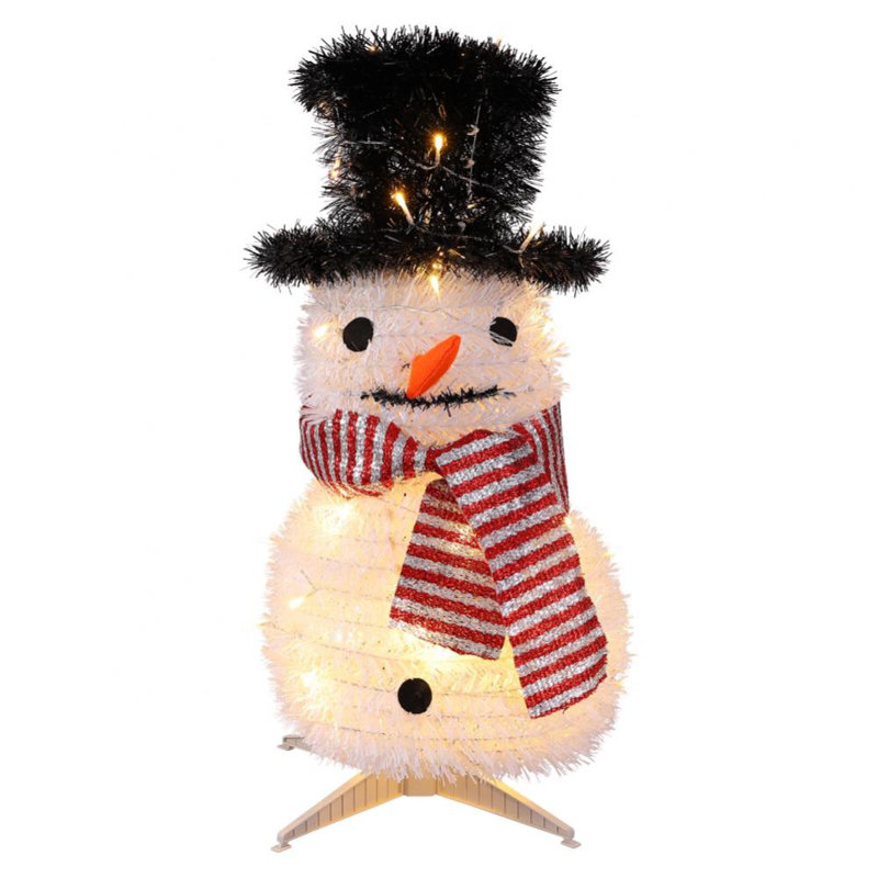 Bonhomme de neige illuminé