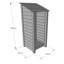 Strasburg 123cm W x 80cm D Solid Wood Log Store-36319182