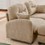 Canapé-lit modulaire avec housse en tissu chenille, dossier capitonné, forme ergonomique, mousse haute densité, accoudoirs faciles à installer et élégants pour le salon-2097148330