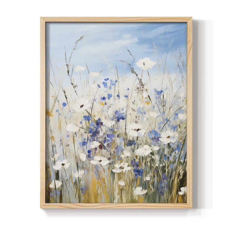 Impression encadrée FLORAL Series XXVII - bois massif, H 15 po x l 12 po
