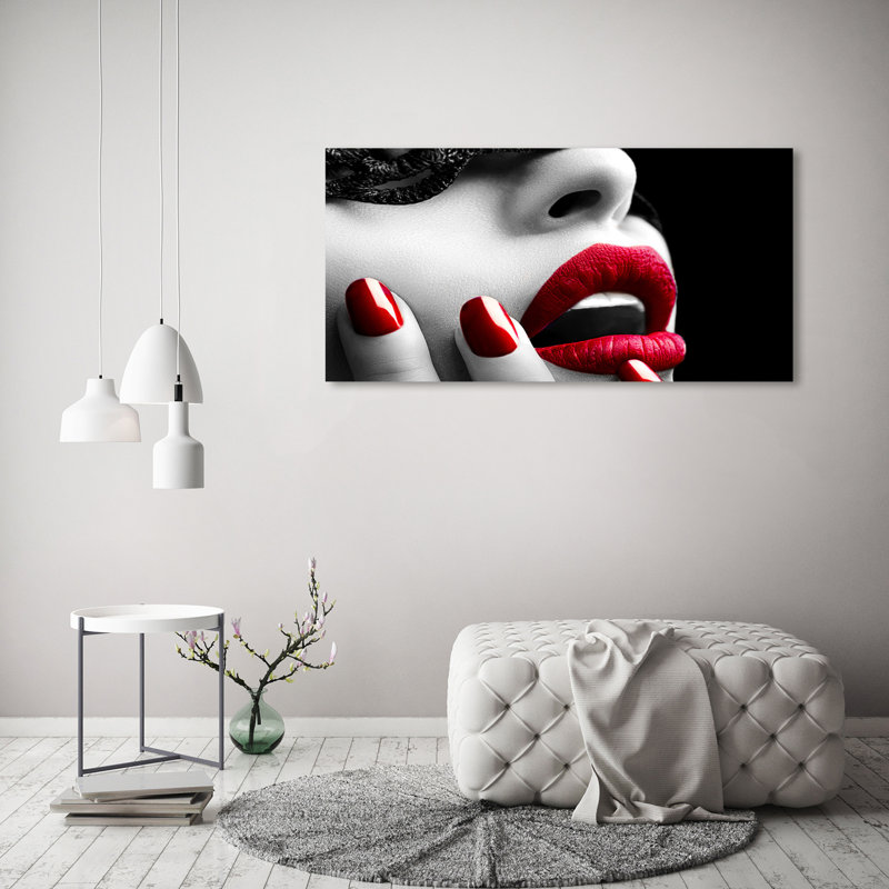 Lace Mask - Wrapped Canvas Print