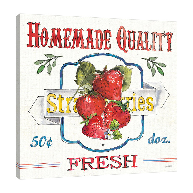 «Fruit Stand V» par Anne Tavoletti - impression sur toile tendue, H 36 po x l 36 po x P 1,5 po