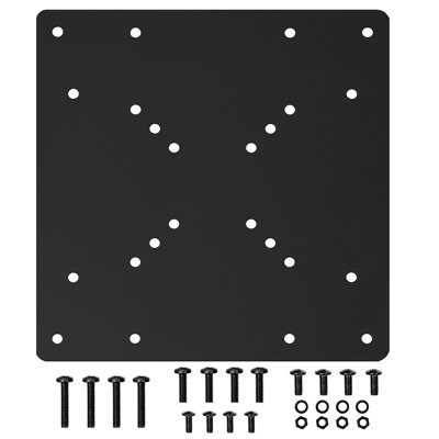 Support mural noir fixe pour supporter jusqu'à 66 lb