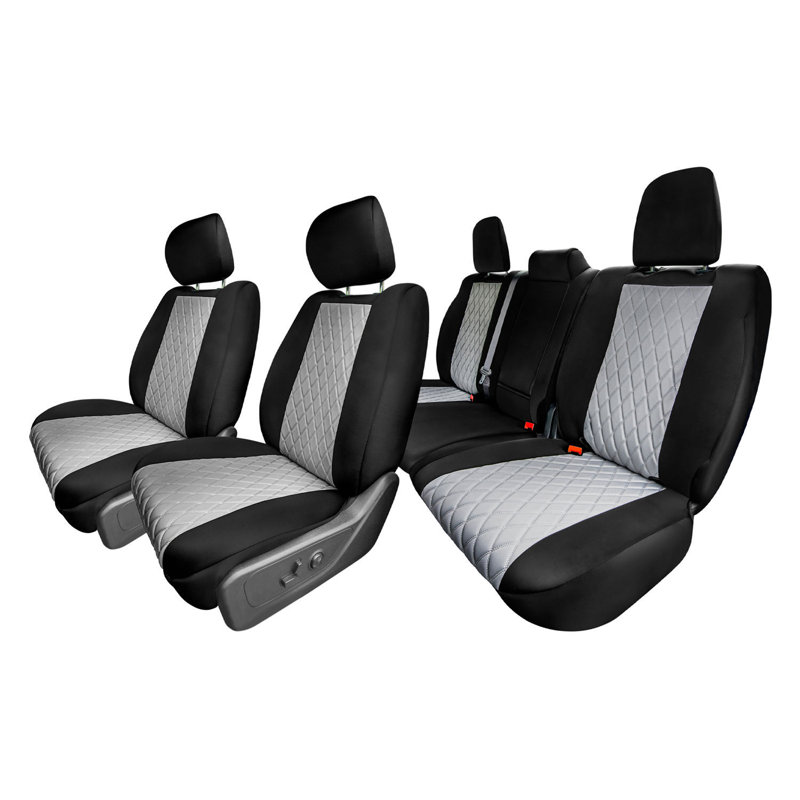 Neoprene CustomtoFit Seat Covers for 2019 to 2022 Dodge RAM 1500 Full Set, Gray