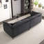 Canapé modulaire noir en polyester-1557300296