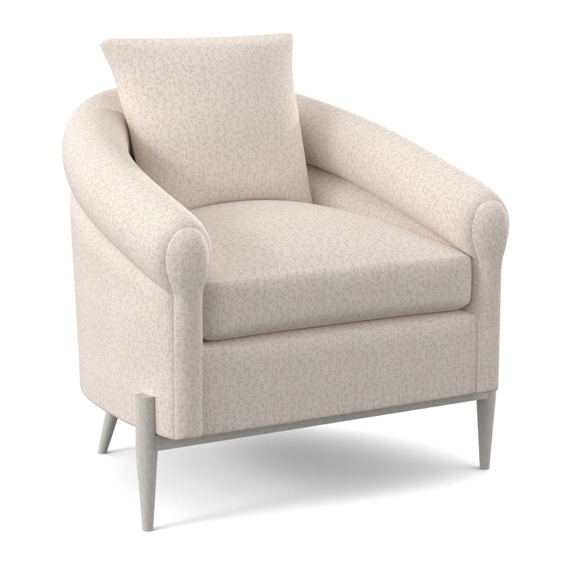 Jaxson Upholstered Armchair, Bisque, Libby Linen