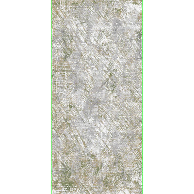 Tapis crème/vert touffeté Jaxsone