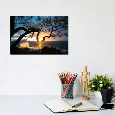 Silhouette Sunset by Dennis Frates - Wrapped Canvas Gallery-Wrapped Canvas Giclée