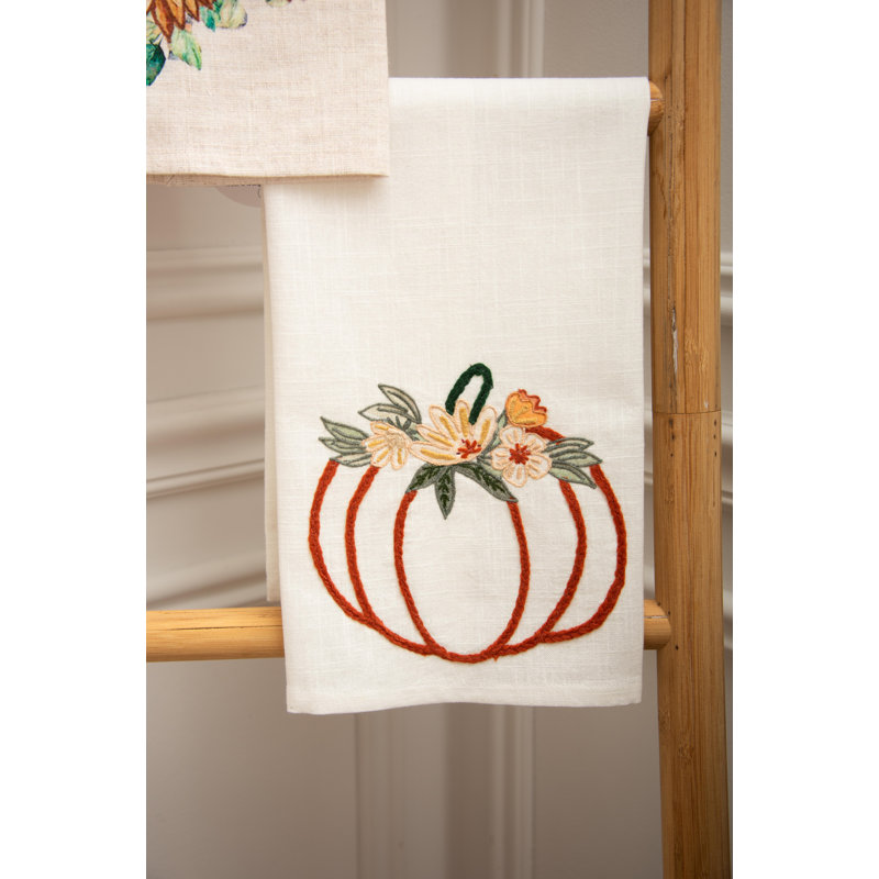 Serviette d'automne floral
