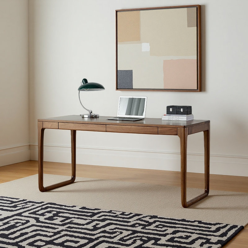 Bureau de style nordique minimaliste, H 29,53 po x l 51,18 po x P 23,62 po
