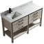 Base de meuble-lavabo double Vali 59 seulement