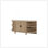 Curved 2-Door Console Table W/ Marble Top