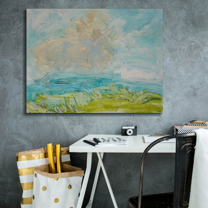  «Heaven And Earth 8» par Dorothy Fagan, art mural sur toile, H 26 po x l 34 po