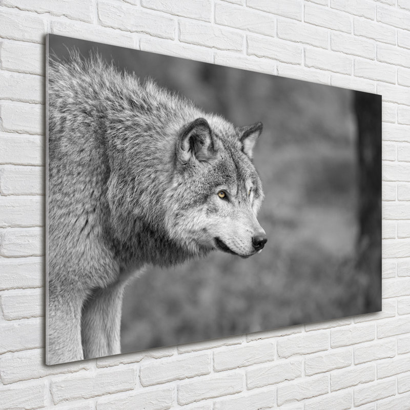 Grey Wolf - Unframed Art Prints on Glass