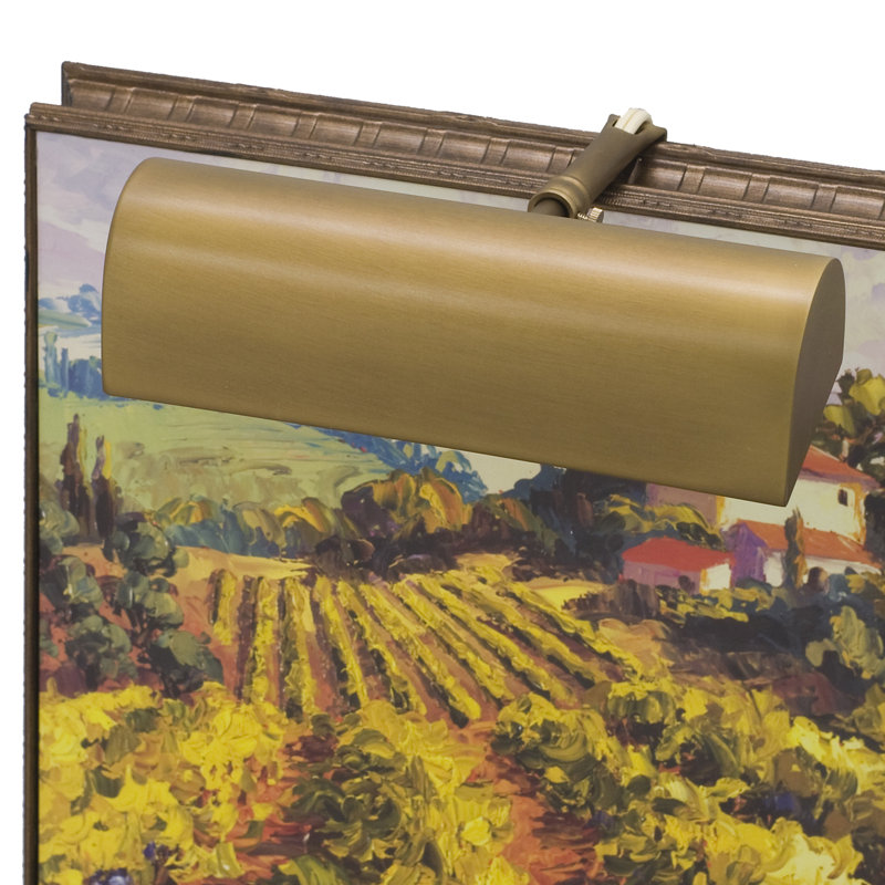 Applique pour tableau traditionnelle 1 lumière, Laiton délavé
