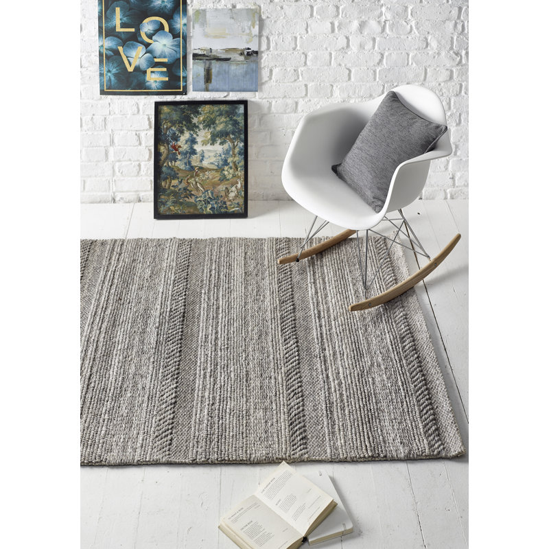 Roiguez Solid Colour Hand Woven Area Rug, Rectangle 80 x 150cm