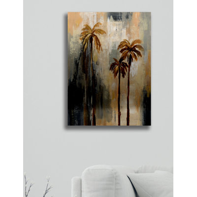 « palm trees i », métal imprimé