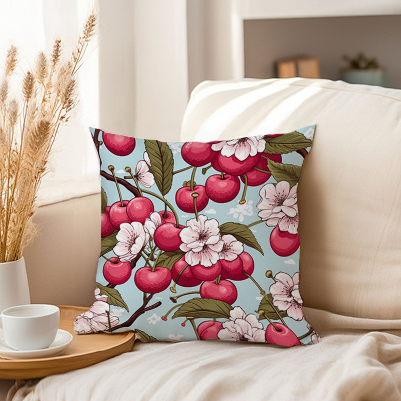 Food and Kitchen Cherry Dreams V Modern, 20"H x 20"W