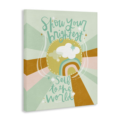 Show Your Brightest Self Canvas, design by Mandy Ford Art + Illustration