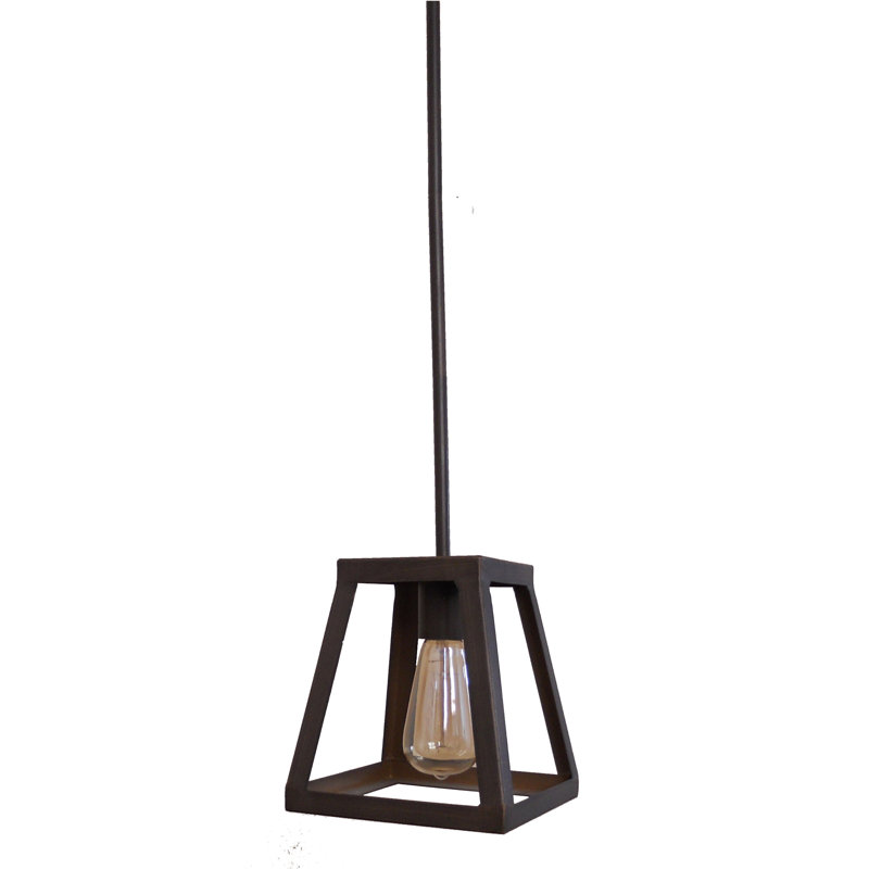 Luminaire suspendu géométrique 1 lumières simple Murray, Noir
