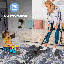 NAAR PAYAS Collection L.Blue /Abstract Non-Shedding Living Room Bedroom Dining Home Office Stylish and Stain Resistant Area Rug-105506098