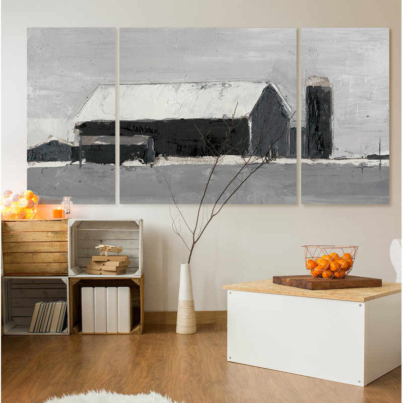 " Dynamic Barn I " 3 - Pieces, 40" H x 80" W x 1.5" D