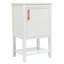 Meuble-lavabo de 20 po avec lavabo, armoire de salle de bain avec porte à fermeture douce, support de rangement et tablette ouverte, blanc (ancien SKU: WF308492AAK)-121018181