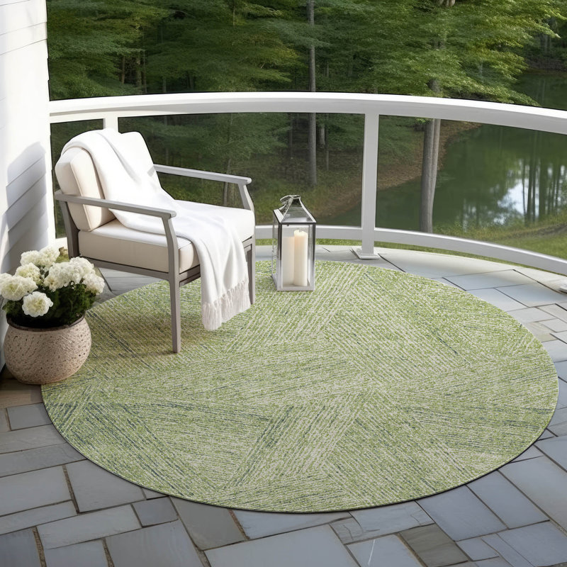 Tapis intérieur / extérieur Terra Aloe , 8 pi x 8 pi