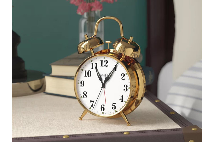 Twin bell alarm clock.