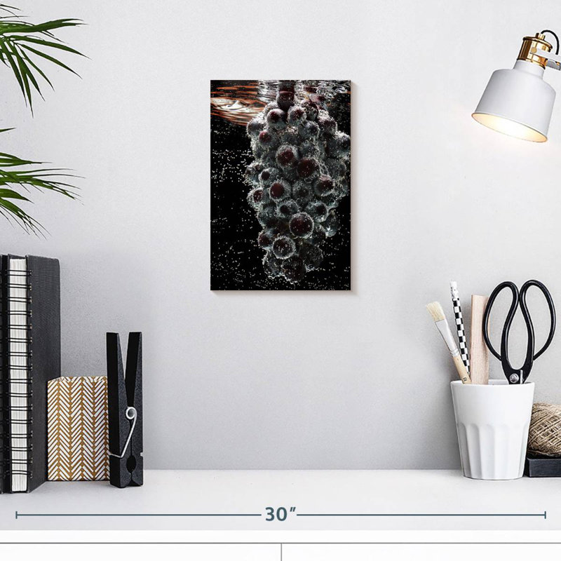 Yarlin Submerged Grapes, 12" H x 8" W