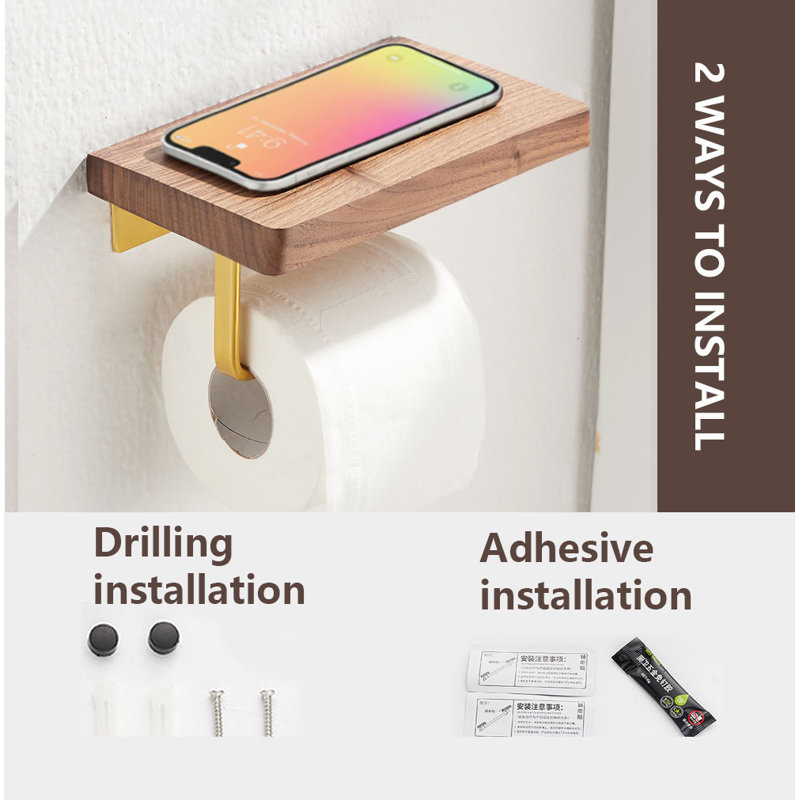 Wall Mounted Toilet Paper Holder