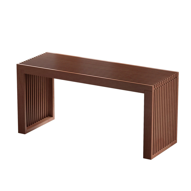 Bamboo Dining Bench, Farmhouse Decor Indoor Kitchen Table Bench(Brown), Brown