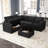 Aubade L-Shaped Modular Storage Sofa Set-685543999