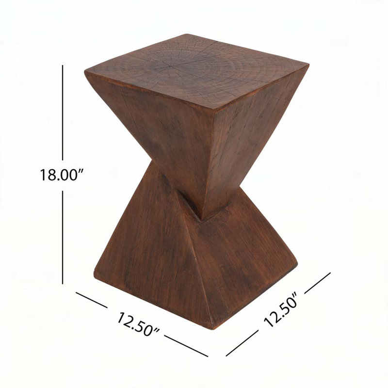 Table basse d'extérieur pour terrasse, Marron foncé