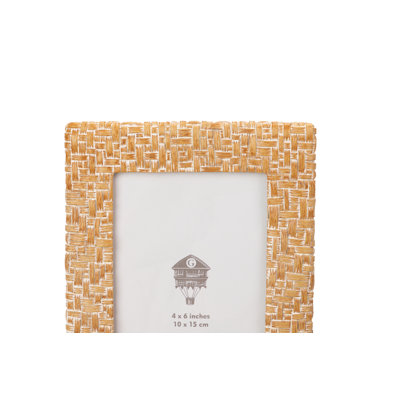 NATURAL WHITE RESIN PHOTOFRAME