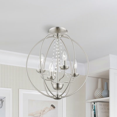 Ledjon 4 - Light Dimmable Globe Chandelier
