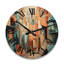Horloge murale en bois massif Waqar-660879829