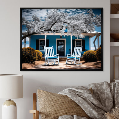 Turquoise Farmhouse Front Porch Tales III - impression