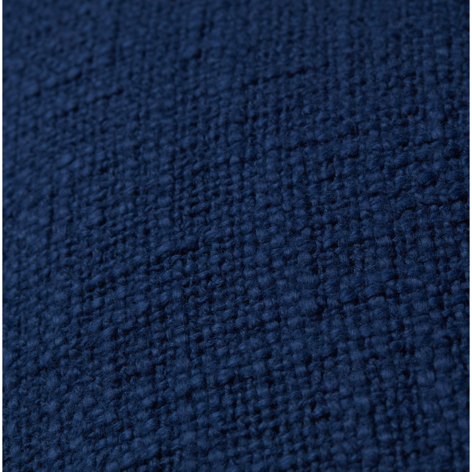 Fernande Cotton Pillow Cover, 22" H x 22" W x 6" D, Navy, Down Blend