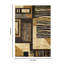 Tapis multicolore 5 pi 3 po x 7 pi 3 po Bristol-1042758292