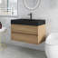 Meuble-lavabo 36 po avec lavabo en quartz noir-1120677067