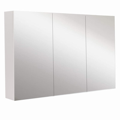 Cheree 15240 mm H Surface Mirrored Bathroom Cabinets with Mirror and 3 Adjustable Shelves